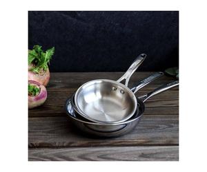 Castel´Pro Mini Poêle creuse sautoir Inox CRISTEL D12 cm