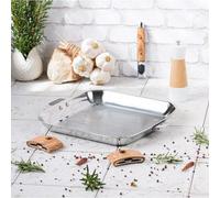 CASTELINE Poêle Grill Carrée amovible Inox Multiply CRISTEL 30 cm