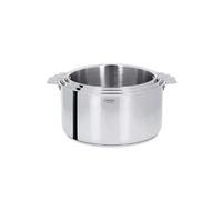 CASTELINE Série 3 Casseroles Inox Amovible MULTIPLY Cristel + 1 poignée Mutine D16 cm à 20 cm