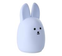 Eglo Veilleuse tactile LED lapin Castellino, lampe rechargeable sans fil, déco chambre garçon, lampe de chevet enfant bébé, silicone bleu, blanc chaud, RGB