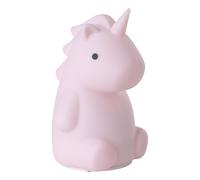 Eglo Veilleuse tactile LED licorne Castellino, lampe rechargeable sans fil, déco chambre fille, lampe de chevet enfant bébé, silicone rose, blanc chaud, RGB
