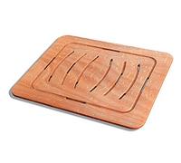 Castelmerlino Caillebotis de douche en contreplaqué Okumè marine 54x68 cm pour les assiettes 70x90 cm