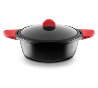 Castey Casserole à induction 28cm avec couvercle Casseroles Haute qualité Casserole Cuisson
