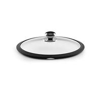 Castey Couvercle en Verre avec Anneau en Silicone 22 Cm