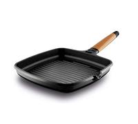 CASTEY Grill Induction 27 cm Manche en Bois de Cèdre