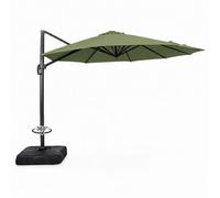 Castillo - Parasol Octogonal Ø 350cm Déporté Vert En Aluminium
