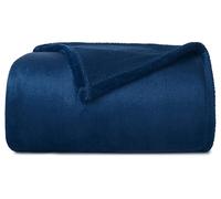 CASUAL LIVING 32594 Couverture de lit Extra Large en Polaire de qualité supérieure, Confortable, ne perd Pas Ses Poils, ne bouloche Pas, Haute respirabilité, légère, pour très Grand lit, Bleu