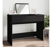 Casvera Coiffeuse blanche avec miroir et espace de rangement, coiffeuse en bois, table de maquillage avec 10 compartiments, table cosmétique pour chambre à coucher, console miroir élégante, organiseur