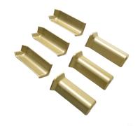 Caswynlife Blocs d'angle de plinthe pour base murale de 10 cm de hauteur, 3 connecteurs intérieurs et 3 coins extérieurs, kit de garniture autocollante en ABS, pour amélioration de la maison (taille L