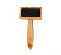 Caswynlife Brosse à franges en acier inoxydable avec manche en bois | Peigne de tissage pour tapisserie, dentelle et corde en coton, outil de nouage pour la fabrication de tapis et l'épilation