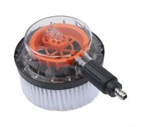 Caswynlife Brosse rotative pour nettoyeur haute pression avec connecteur rapide mâle de 6,35 mm, accessoire de nettoyage électrique pour voiture, camion, bateau, camping-car, meubles de terrasse et