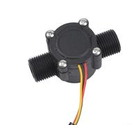 Caswynlife Capteur de débit d'eau DN15 S168, débitmètre électromagnétique 0,5-10 l/min, interface en nylon G1/2 pour distributeur de chauffe-eau, DC 5-18 V (30 cm)