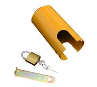 Caswynlife Couvercle de verrouillage de robinet de jardin en fer robuste avec clé, résistant aux intempéries, étui de sécurité pour la prévention du gel en hiver et (petit)