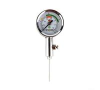 Caswynlife Manomètre de balle en métal pour football, basket-ball, volley-ball - Testeur de pression d'air rapide avec valve de déverrouillage, baromètre portable pour ballons de sport