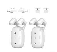Caswynlife Ouvre-rideau intelligent pour Tuya, moteur automatique 3 en 1 pour tringle romaine T/U-Rail, contrôle par application WiFi silencieux, pilote de stores alimentés rechargeables (2 pièces)
