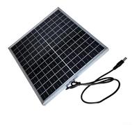 Caswynlife Panneau solaire encadré 12 W avec connecteur rapide DC, module monocristallin étanche IP65, pour régulateur de charge, alimentation portable (port CC)