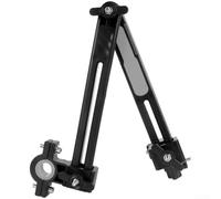 Caswynlife Porte-parapluie de vélo, réglable et pliable en ABS pour vélo électrique, moto, poussette et scooter, rotation à 180 °, accessoire pare-soleil et pluie (gris)