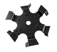 Caswynlife Roue de tranchée, en acier au manganèse, 6 lames, diamètre 245 mm avec trou de 25 mm, pour tondeuse à gazon, accessoire de tranchée de jardin