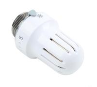Caswynlife Tête thermostatique de radiateur M30 x 1,5 TRV avec protection contre le gel pour systèmes de chauffage domestique Blanc