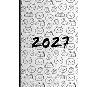 Cat 2027 A5 Family Diary With Week To Page: Cute Weekly Organiser For Business or Home