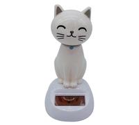 Cat Bobble Énergie Solaire - Chat Solaire Animé, Figurine De Tableau De Bord Chat De Dessin Animé | Accessoire De Voiture De Chat , Jouet De Danse Solaire, Chat Bobble Drôle pour