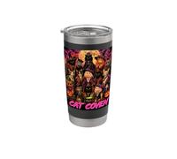 Cat Coven Vintage Halloween Sorcière Occulte Gothique Glam Girls Gobelet isotherme en acier inoxydable double paroi