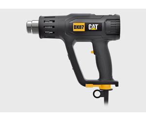 CAT DX87, pistolet thermique, poignée de pistolet, écran LCD, noir, jaune, 500 litres par minute, 600 °C