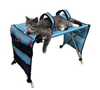 Cat Grooming Hammock - Stainless Steel, Pet Bathing Sling, Clipping Aid | 30lbs Pet Grooming Harness for Cats and Puppies, Bathing, Nail Trimming, Veterinary Care, Bathroom and Kennel Use