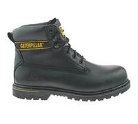 Caterpillar Holton Bottes De Sécurité En Cuir Pour Homme Premium Noir À Lacets