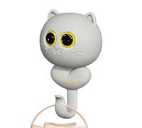 Cat Key Holder - Feline Hanging Rack, Cartoon Pet Organizer, Decorative Kitty Wall Hooks | Entryway Storage Display Accessory Mounted Arrangement Companion Ornament for Living Room Bedroom Kitchen Hal
