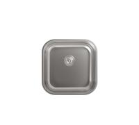 CATA CBP 40-40 - Évier sous-plan, Inox carré 44 x 44 cm, profondeur 20 cm, 1 cuve, installation meuble 50 cm, acier inoxydable AISI 304