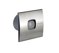 Sapho Cata Silentis - Ventilateur de salle de bains 12 INOX axial, 20 W, conduit 120 mm, acier inoxydable 01080300