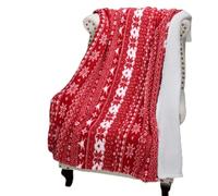 Catalonia Classy Couverture Sherpa, douillette, en flanelle douce, chaude, pour les canapés, les lits, rose