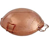 Cataplana en cuivre, pour la préparation de poissons, de viandes et de fruits de mer, 30cm