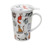 Catatstrophe Tasse et infuseur en porcelaine anglaise Forme Shetland 0,44 l