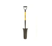 CATAVANA - Bêche de Jardin avec Dents en Acier - Outil de Creusage et Ameublissement du Sol - Noir/Orange