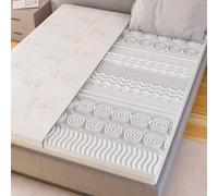 CATAVANA - Surmatelas 180x200 cm - Mousse à Mémoire de Forme 5 cm + Housse Bambou - Confort Ergonomique avec 13 Zones de Soutien - Parfait pour Matelas 2 Places, Clic-Clac et Canapé Convertible
