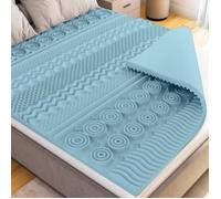 CATAVANA - Surmatelas 80x200 cm - Mousse à Mémoire de Forme 5 cm avec Gel - Confort Ergonomique avec 13 Zones de Soutien