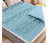 CATAVANA - Surmatelas 80x200 cm - Mousse à Mémoire de Forme 5 cm avec Gel - Confort Ergonomique avec 13 Zones de Soutien - Parfait pour Matelas 2 Places, Clic-Clac et Canapé Convertible