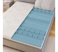 CATAVANA - Surmatelas 90x200 cm - Mousse à Mémoire de Forme Avec Gel 5 cm + Housse Bambou - Confort Ergonomique avec 13 Zones de Soutien - Parfait pour Matelas 1 Place, Clic-Clac et Canapé Convertible
