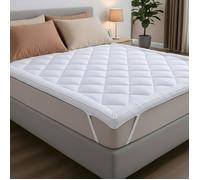 CATAVANA - Surmatelas Confort 140x190 cm - Microfibre Respirante, Hypoallergénique, Anti-acariens - 800g - Antidérapant