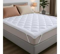 CATAVANA - Surmatelas Confort 90x200 cm - Microfibre Respirante, Hypoallergénique et Anti-acariens - Garnissage 800g - Base Antidérapante avec Bandes Élastiques - Idéal pour 1 Personne
