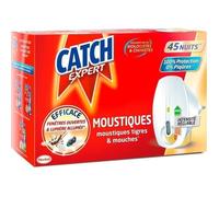 Catch Expert - Diffuseur Electrique Liquide Réglable Anti-Moustiques & Moustiques Tigres & Mouches - Lot de 2 (2x 45 Nuits)