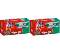 Catch Expert Cafards Blattes - Pièges Anti-Cafards & Blattes - 6 pièges contaminateurs - Appât Alimentaire pour éradiquer la colonie (Lot de 2)