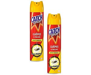 Catch Expert Volants Anti Guêpes & Frelons, Insecticide Huile Action Rapide, 2 x 400ml