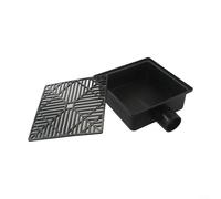 Catch Kit de vidange de lavabo 23 x 23 cm avec tuyau de 1,6 m, système de gestion de l'eau souterraine, design discret sans creuser profondément, pour terrasse, pelouse, allée