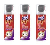 CATCH Lot de 3 Aérosols 400 ml Tous Insectes Volants et Rampants