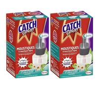 CATCH Pack de 2 Recharges électriques 45 nuits Menthe et Eucalyptus