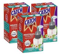 CATCH Pack de 3 Recharges électriques 45 nuits Menthe et Eucalyptus