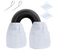 Catcher de peluche sec - Filtre à linge | 2 Set Pet Hair Dryer Catcher pour Washing Machine | Sac de piège à charpie réutilisable pour tuyau de drainage à linge | Mesh Filter Net capture les cheveux e